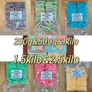 ADOEA sour wire licorice stick 250g/500g/1kilo/1.5kilo/2.5kilo