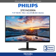 Philips 27E1N3300A | 27" FHD | 4ms GTG | 75Hz | IPS | USB-C Monitor