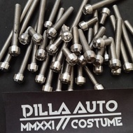 MESIN ENGINE CRANK BOLT SUPRA RIGHTKiri GTR SONIC L STAINLESS COSTUME HANDMADE TITANIUM MODEL 1 SET 