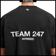 RPRSNT Team 247 Print Oversized Tshirt 280g 100% Heavy Cotton Oversized Tshirt Streetwear Team 247 R