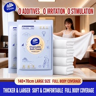 Vinda Disposable Bath Towel- Vacuum pack, 100% Asorb water, 1time use travel towel, Extra Thick Larg