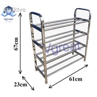 【hot】¤☎Vgreat Stainless Steel Shoes Rack 3 TIER , 4 TIER , 5 TIER , 6 TIER , 7 TIER