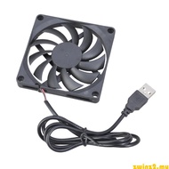 zwinz2 Powerful 13CFM 80mm 80x80x10mm Brushless USB Cooling Fan For PC CPU Cabinet Temperature Contr