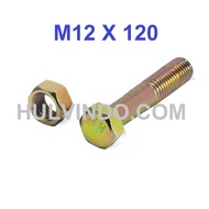 YELLOW HEX BOLT NUT KEY 17 M12 X 120
