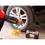 HEAVY DUTY 12V Batery Heavy Duty Pump Compressor Pump Tyre Pump Double Cylinder up 2 Tonne Pam Tayar