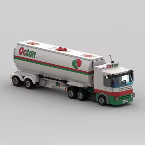 287pcs Classic City Vehicle 6 Wide Transit Truck Building Blocks Model Bricks Display Collection Chi