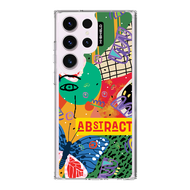 [S23ultra][S22ultra] HI-SHIELD Stylish เคสใสกันกระแทก Samsung S23ultra รุ่น Abstract1
