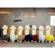 Bangku Alpaca Kreatif Mainan Mewah Anak Patung Haiwan Bangku Lantai Hadiah Hiasan Ruang Tamu Bangku 
