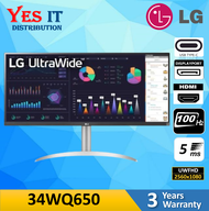 LG Ultrawide 34WQ650 IPS FHD DisplayHDR 400 FreeSync Build In Speaker Type-C Ultrawide Monitor