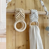 Macrame 手作編織毛巾架 材料包 附教學影片