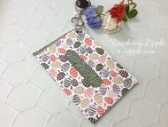 附伸縮鑰匙扣的簡約票卡夾 (爆米花)