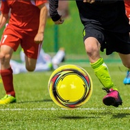 Professional Match Grade Soccer Ball - Standard Size 5, PU With 4mm Foam For Outdoor Training & Game