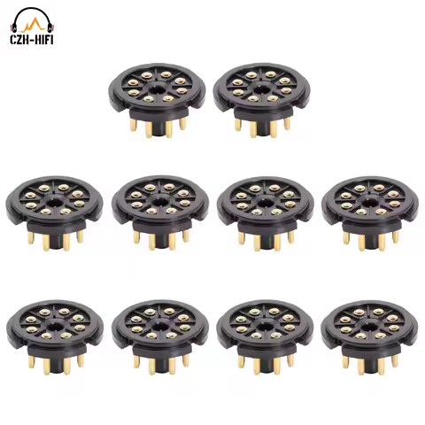 10pcs 8pin K8A Octal Vacuum Tube Socket Base For KT88 EL34 5881 6V6 KT66 Audio VIntage Amplifier DIY