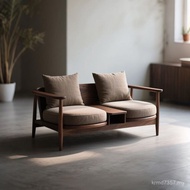 Arhat Bed Sofa Conjoined Chair Living Room Song Style Double Small Apartment Black Walnut North Amer