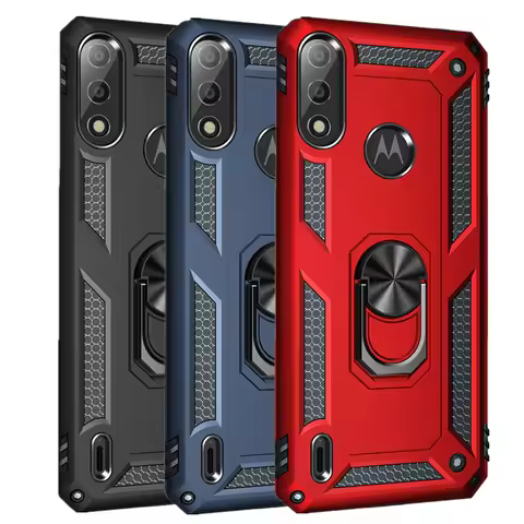 Moto E7 Power For Motorola Moto E5 Play E6 Plus E7 E7i Power 2021 Case Shockproof Magnetic ring Cove