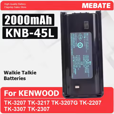 Walkie Talkie KNB-45L Li-ion Battery Compatible with Kenwood TK-3312 TK-2200 TK-2207 TK-2312 TK-3200