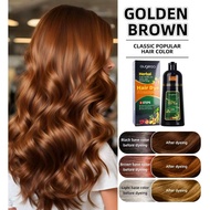 AUGEAS 500ML (GOLDEN BROWN) HAIR DYE SHAMPOO HAIR COLORING Haircare [FDA APPROVED]