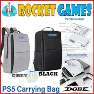 Dobe Bag Ps5 Playstation 5 Backpack Ps5 Travel Bag / Ps4 Gray Bag