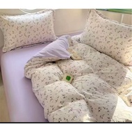 Adrian's 2100TC/1400TC Set Comforter 7-dalam-1/comforter tebal/Berkualiti Tinggi (queen/king)Lembut