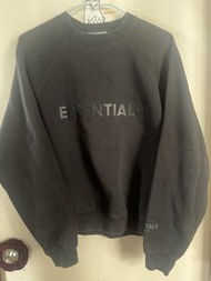 正版Essentials 黑色圓領衛衣