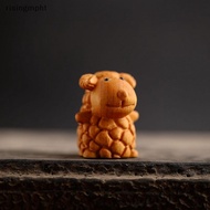 risingmpht] 2027 Zodiac Sheep Home Ornament Wood Carving for Chinese New Year Decoration NEW