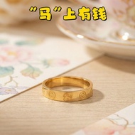 Ring ring No Fade 2026 Immediately Rich ring Good Luck Pony Lucky Coin Men Women Couple Style ring a