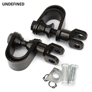 Motorcycle Pegs Black 25mm 32mm Crash Bar Highway Footpegs Footrests Clamp O-Ring Mount for Harley K