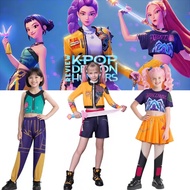 KPOP Huntrix Rumi Cosplay Costume - Wig & Outfit for Girls and Kids