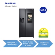 Samsung 595L Smart Fridge RS64T5F04B4/SS Family Hub | Shopping List App | SmartView | With Water Dispenser | Black Matt