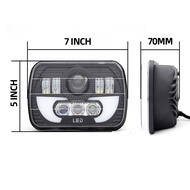 For Off-road 5X7" Square LED Headlight Led h4  7 inch Led Driving Light For Truck