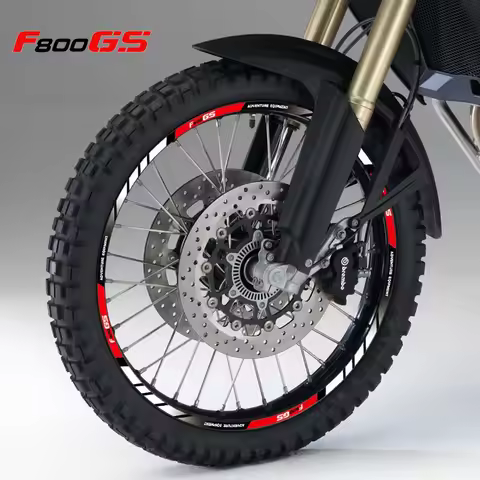 For F800GS f800gs 21″17″ Motorcycle Wheel Stickers Reflective Hub Accessories Decals Rim Stripes Tap