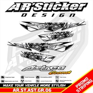 Sticker Astrea Grand Legenda - Stiker Motor Honda Striping List ASTREA GRAND Variasi Hologram AR  06