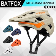 BATFOX Helmet Cycling Helmet MTB Casco Bicicleta MTB Casco Ciclismo Hombre Matte Black bike Helmet