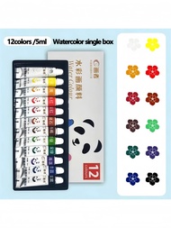 12/18/24 Color * 5ml/0.176oz Tube Watercolor Paint Set DIY Clothing Shoes Canvas Bag Jeans for Oil P