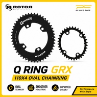 Rotor Q Ring Shimano GRX Oval Chainring 48/31T Gravel Crankset Chainring Cincin Gear Basikal Shimano
