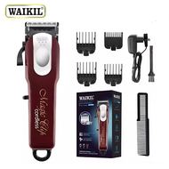 WAIKIL WL-6066 Professional Cordless Hair Clipper with T-Shaped Cutter Head and Alloy Cutter Head Wa
