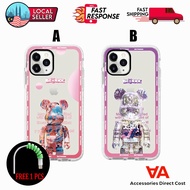 BEARBRICKS CASE SERIES 10 CASE DESIGNATED BUMPER CASE CASING IP CASE 6 UNTIL 12 PRO MAX