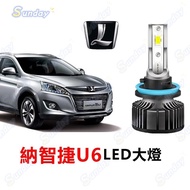 Chiayi Shipment ️ U6 LED Headlight H11 H1 Straight Up Far Light Near Fog Luxgen Car Super Bright Whi