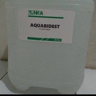 aquabidest purifiet water 20 liter