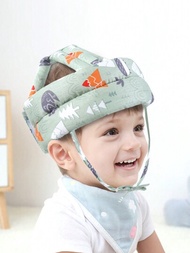 1入組防撞保護墊,柔軟嬰兒安全帽帶緩衝層適用於行走和爬行