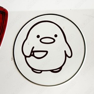 CUTTING STICKER FOR DUCK CARS, CUTE DUCK CAR TANK STICKERS