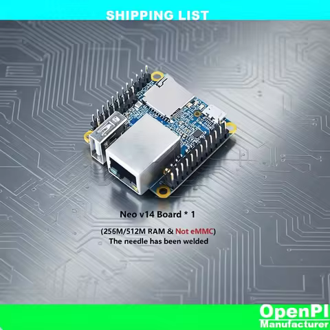 Open+Pi Nano Neo V1.4 LTS (512MB DDR RAM) | Allwinner H3 Quad-core Cortex-A7 1.2GHz | OpenWRT, Ubunt