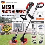 Mesin Potong Rumput Elektrik 588V Baterai Mesin Rumput Pemotong Rumput Taman Alat Potong Rumput