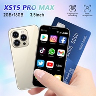 Xs15 Pro Max Cellphone 4G LTE Mini Smartphone 3.5" Display Android 8.1 2600mAh 5MP Dual Camera 2GB 1