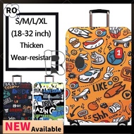 Personality painted Luggage cover protector For aluminum luggage mini luggage luggage 28 inches