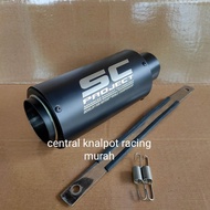 SC PROJECT BLACK DOFF RACINGknalpot SILENCER ONLY. Black RACING SC PROJECTknalpot Silencer Only