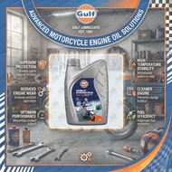 GULF MINYAK ENGINE MINYAK HITAM SCOOTER 10W30 10W40 20W50 FULLY SYNTRAC MINERAL SEMI SYNTRAC