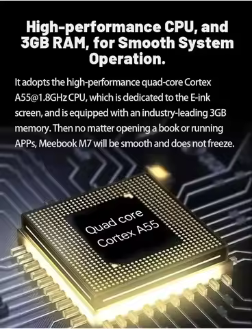 Meebook M7 E-Book Reader 6.8 Inches E-reader 300PPI HD E-ink Screen Android 11 Open System 32GRAM an