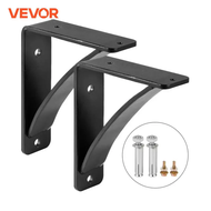 VEVOR 2 Pack Heavy Duty Shelf Brackets Floating Shelf Bracket  7x6x2" 450lbs Load Garage Workshop Ho