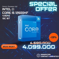Cpu Intel Core i5 12600KF (3.7GHz Turbo 4.9GHz / 10 Core 16 Threads / 20MB / LGA 1700) [NEW]